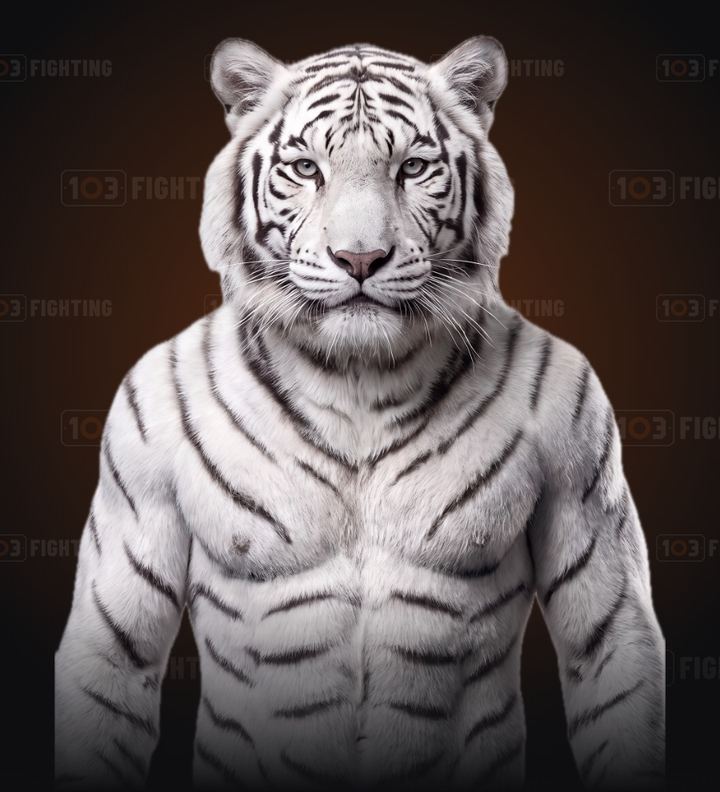 Albino, the white tiger