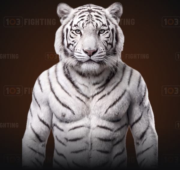 Albino, the white tiger